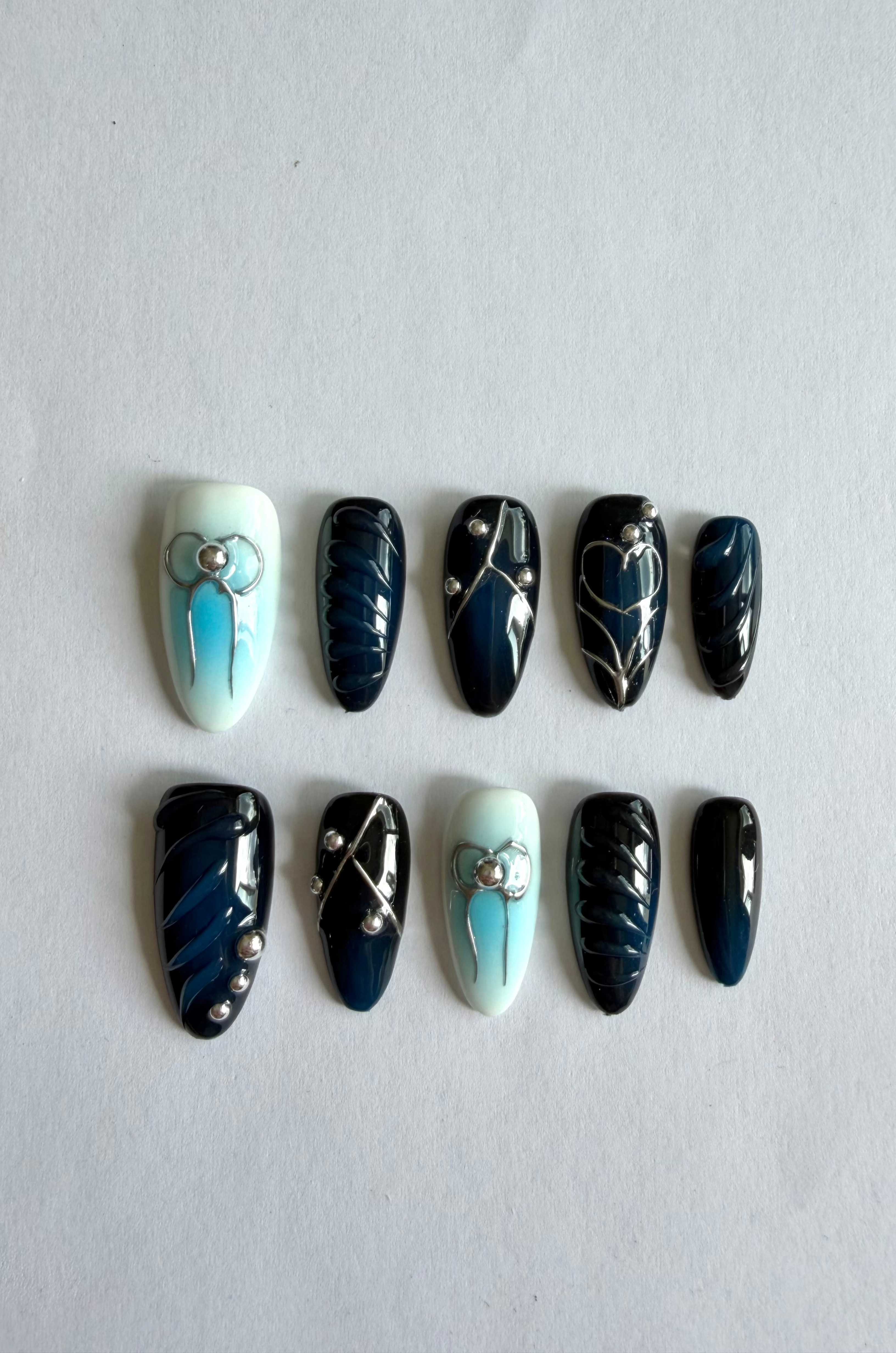 Cobalt - Chrome nails