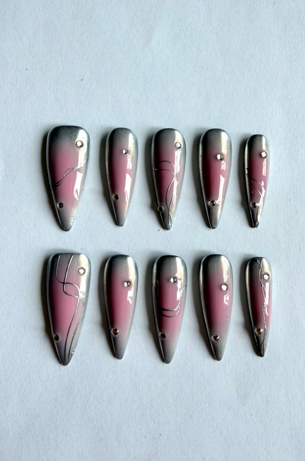 Nebula - Chrome nails