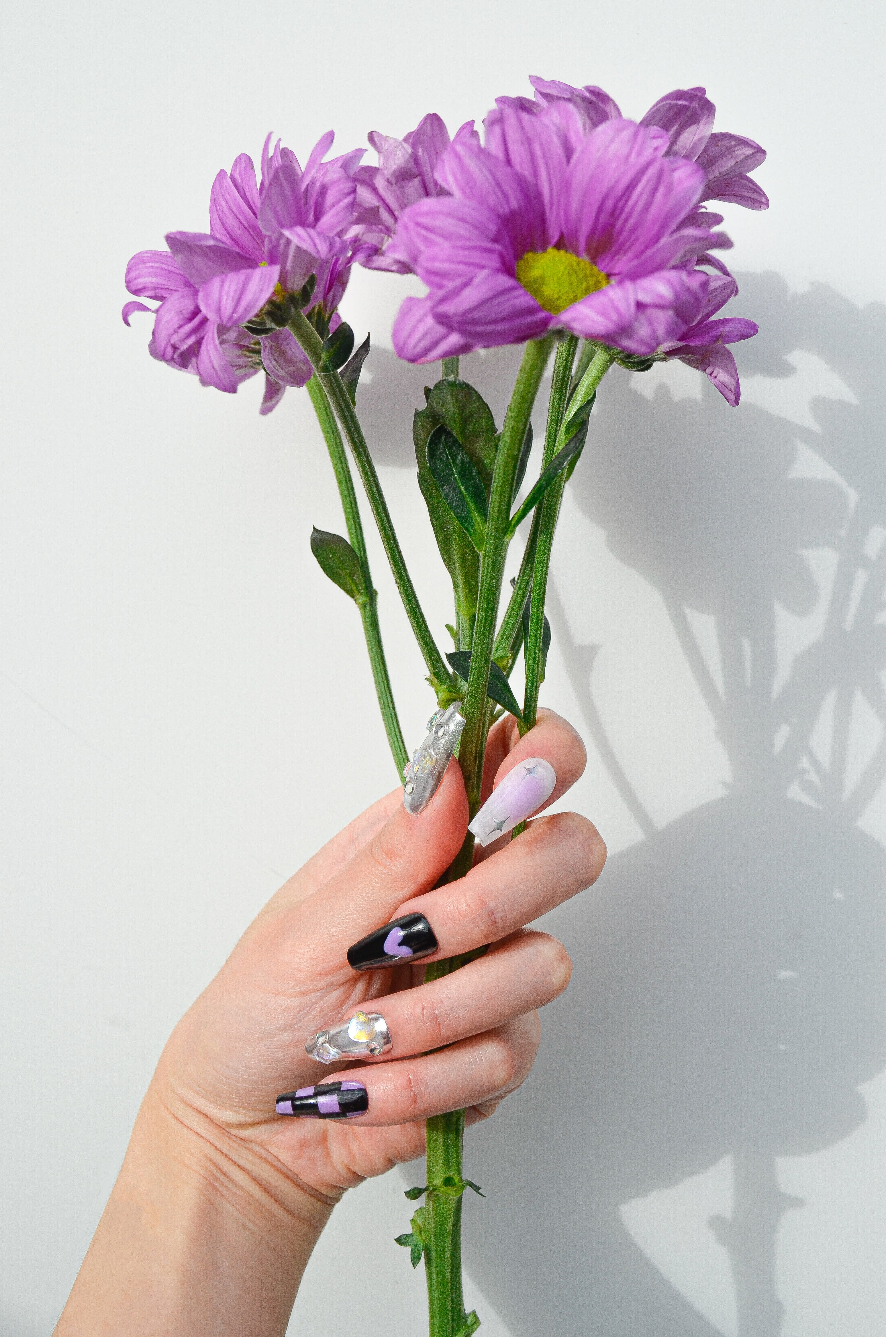Cosmic Love - Lila & silver set