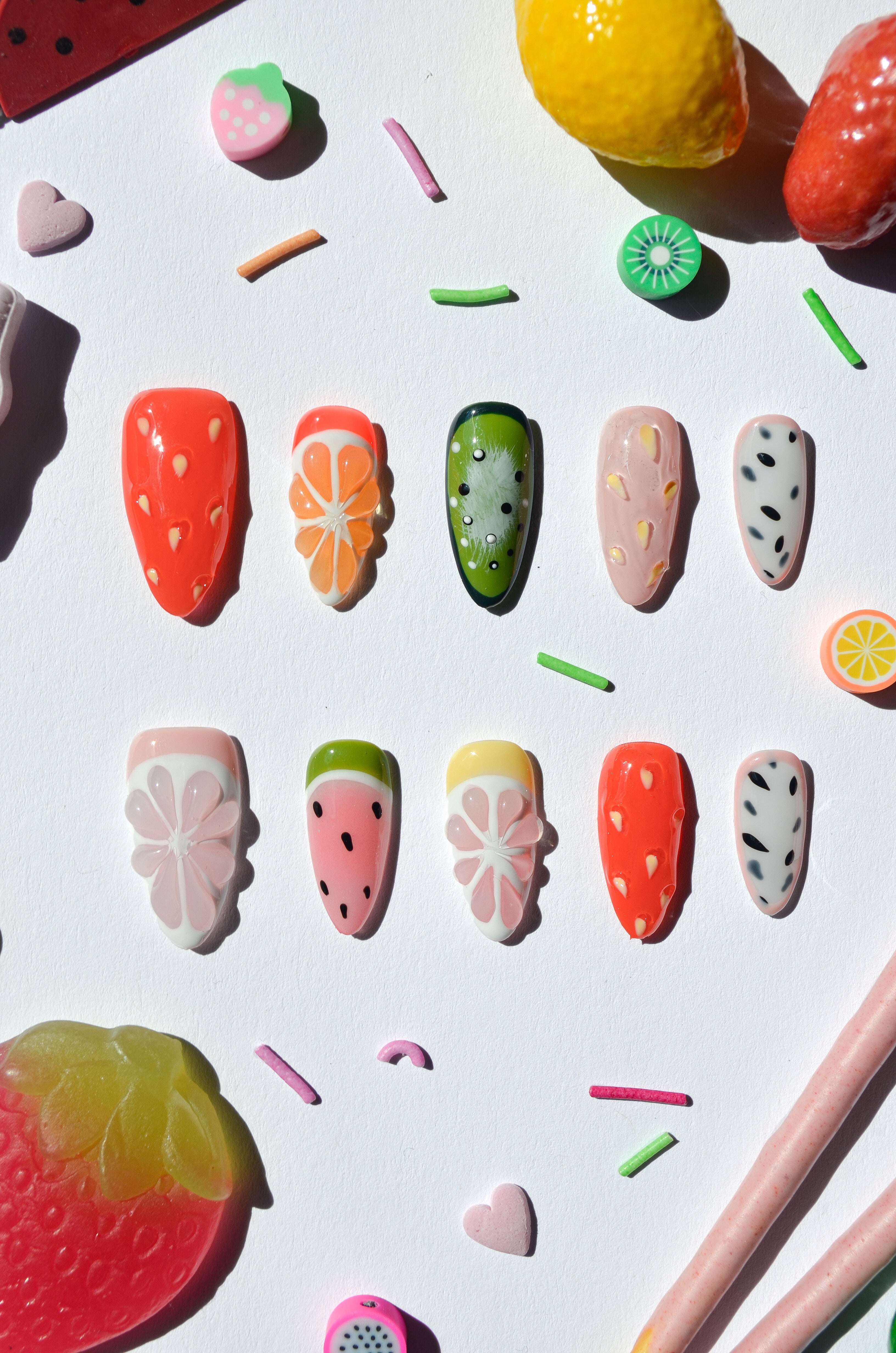 Fruits Galore - red &amp; multicolored set