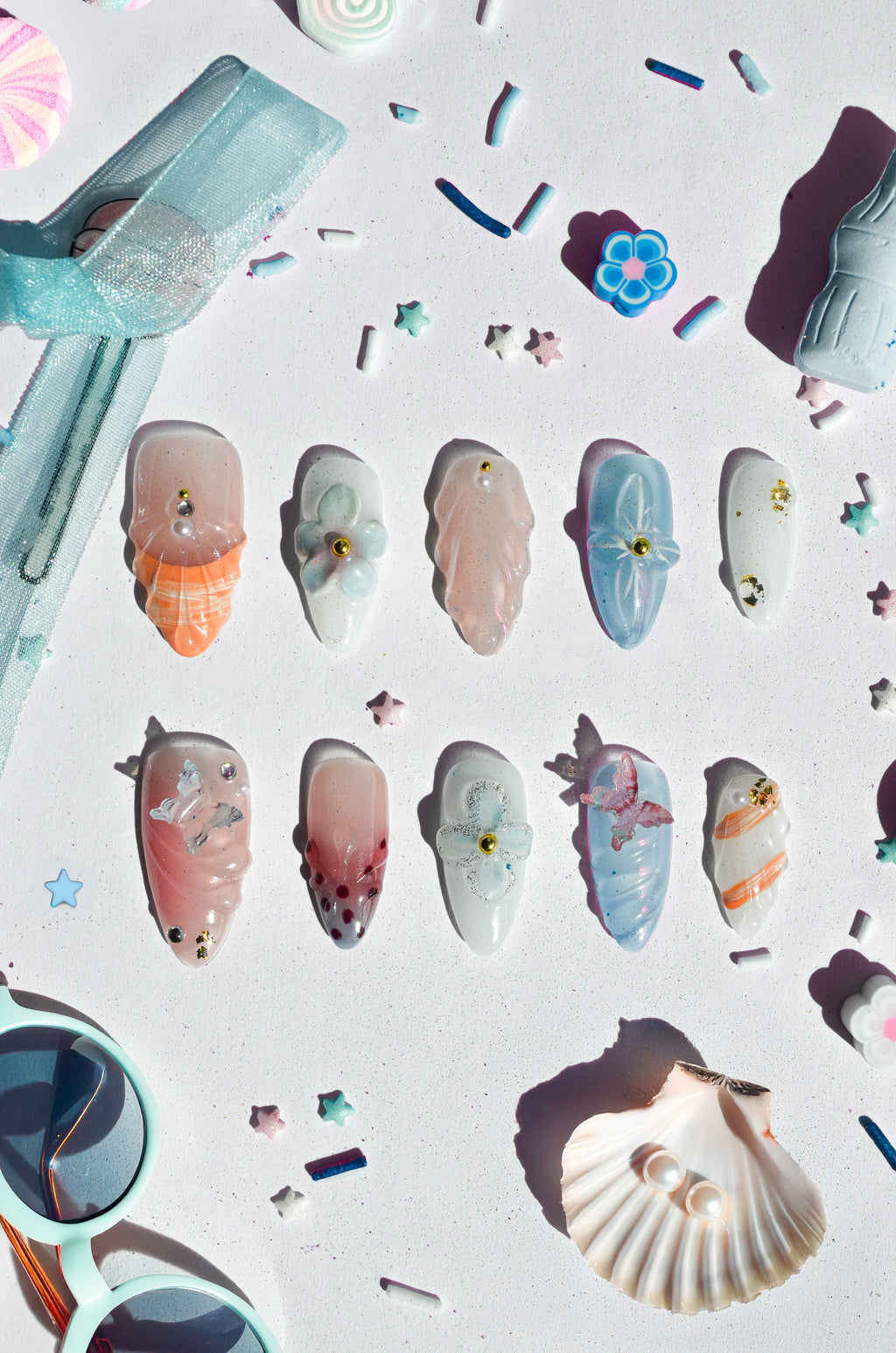 Ocean Breeze - beige &amp; pastel set