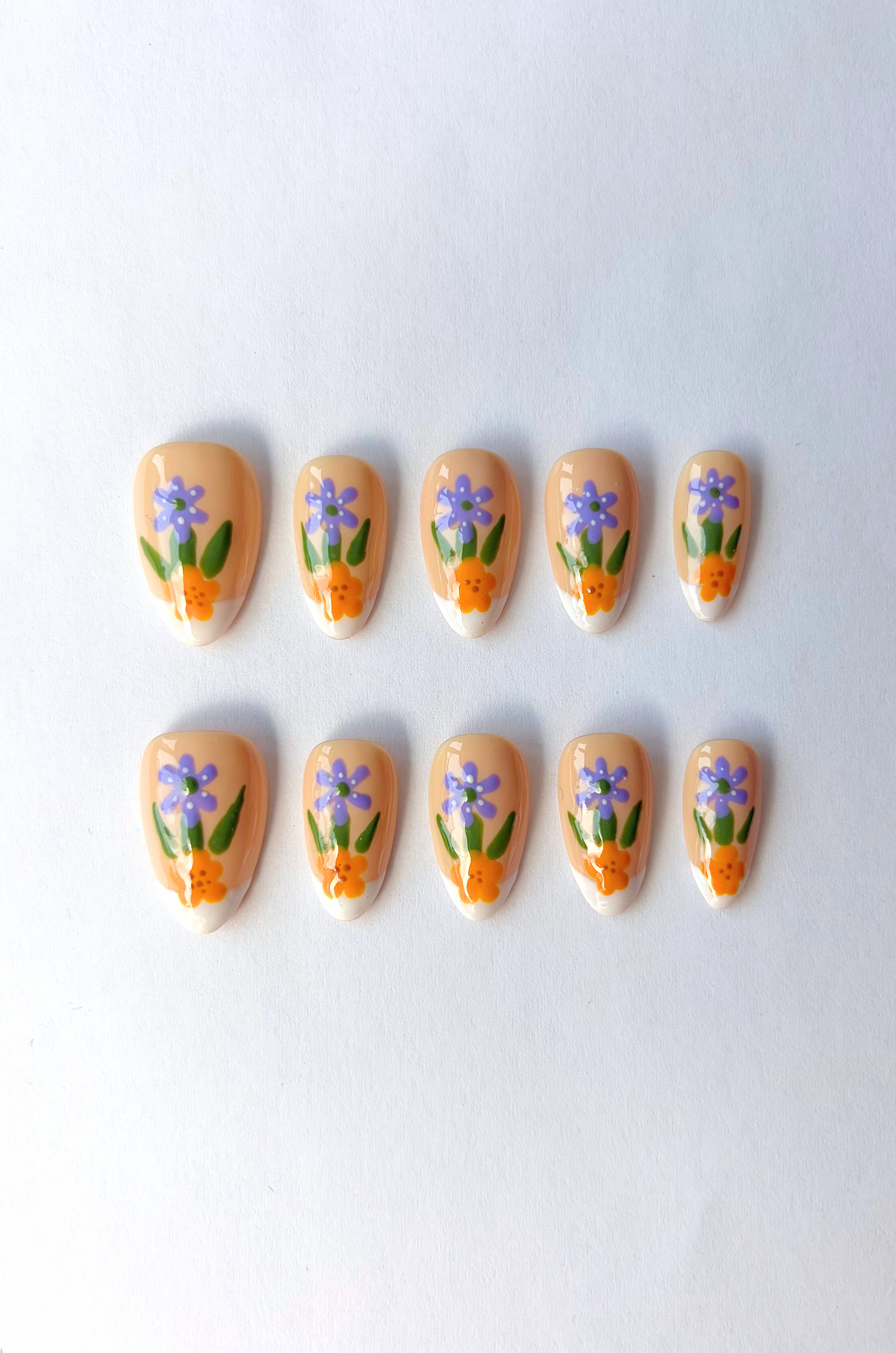 Smörblomma & blåsippa | NailFika® #7